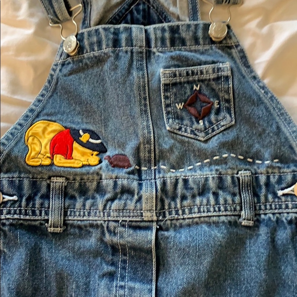 Child’s Pooh denim overall dress